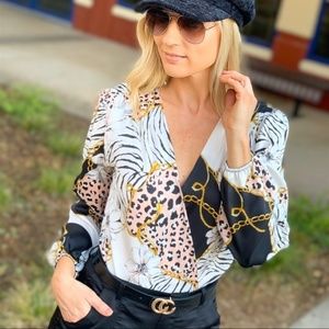 Misguided Floral Bodysuit